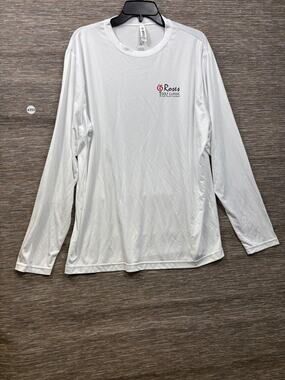 Team 365 Shirt Mens XL White Long Sleeve Golf Performance Graphic Tee Top